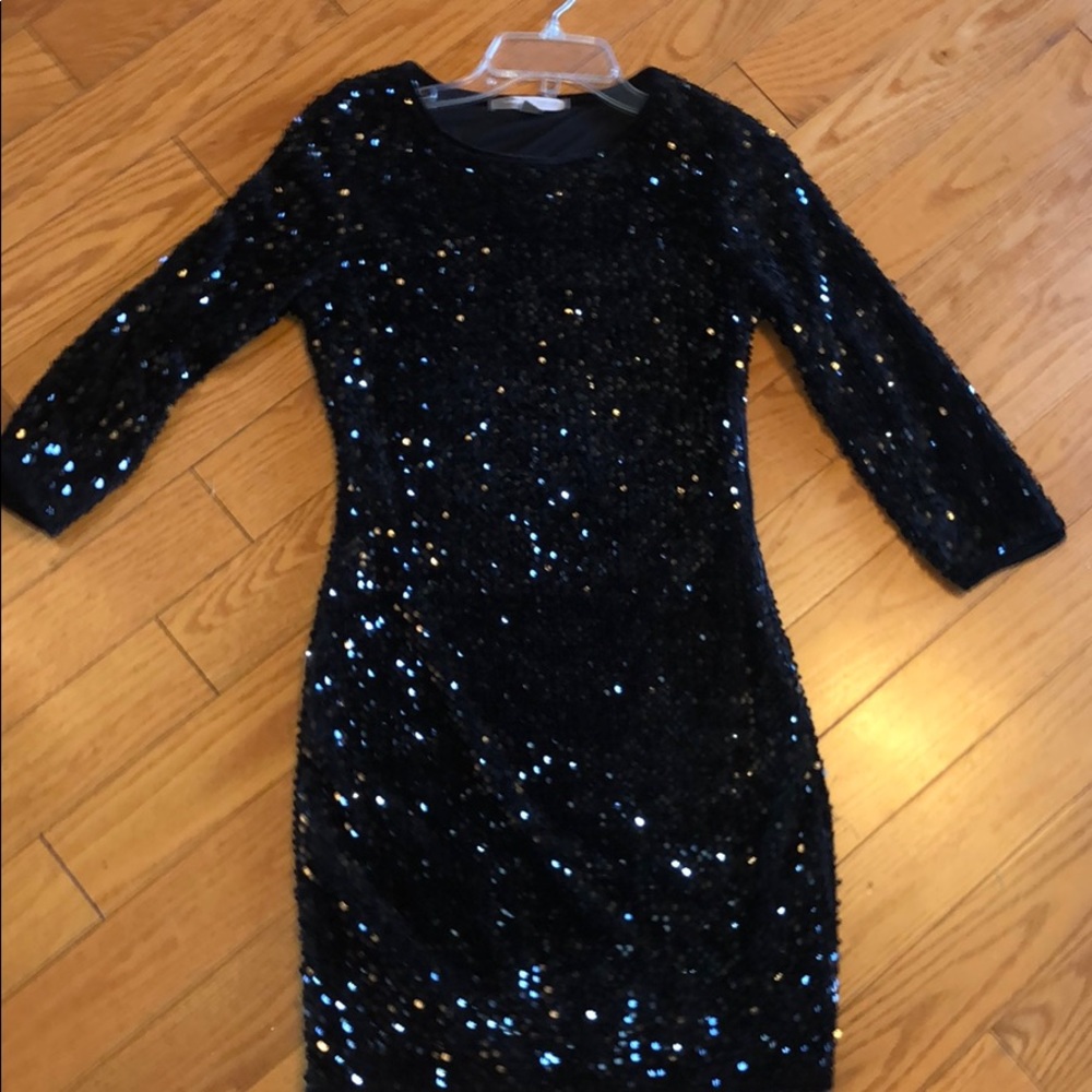 Black sequin dress worn once!